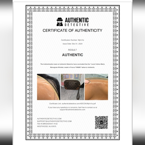 Louis Vuitton Signiture Monogram Vintage Wristlet/Clutch (EUC)(SEE PICS)(COA) - Picture 10 of 10